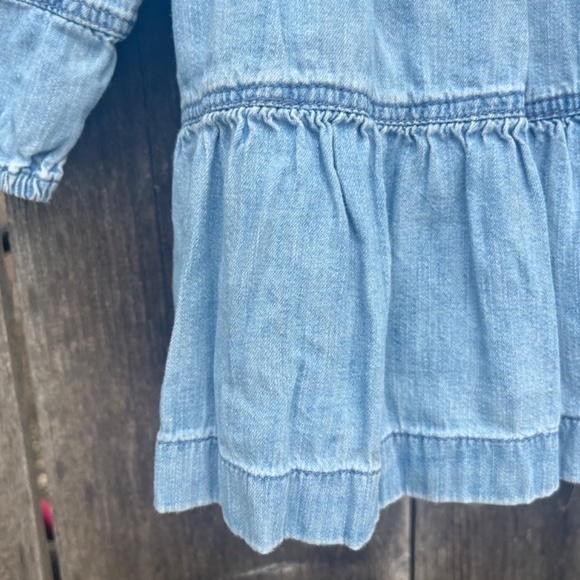 12-18 M Gap Denim Long Sleeved Dress - Picture 4 of 7